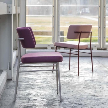 Промышленный Дизайнерский обеденный стул Минималистичный в скандинавском стиле, роскошный обеденный стул с винтажными ножками, мебель для балкона Sillas De Comedor