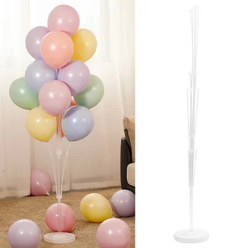 2 комплекта держателя для воздушных шаров, Напольная подставка, отделка, блестящее пластиковое украшение сцены, декор детской столешницы