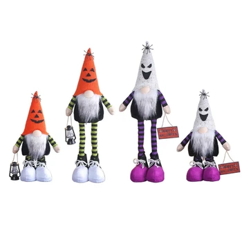 Украшение для Хэллоуина Телескопические Ножки Gnomes Faceless Swedish Tomtes Dwarfs 95AA